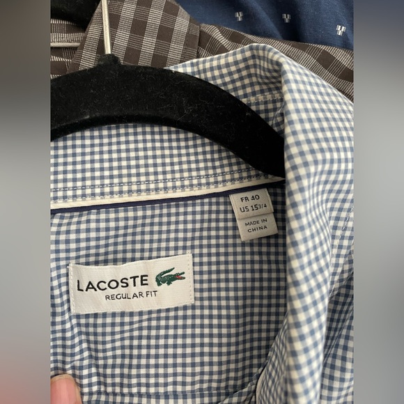 Men’s Lacoste Long Sleeve Shirt Size 40 Regular fit - Picture 4 of 5